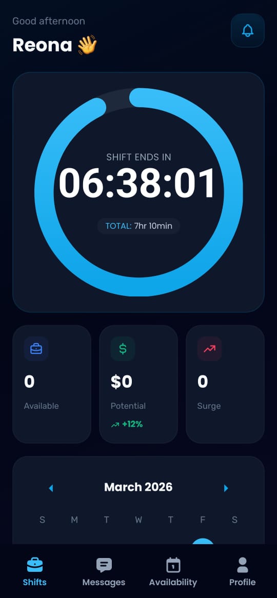 Break Tracking Screen